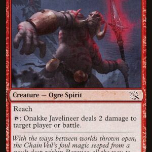 March of the Machine - 156 - Onakke Javelineer - Common - R - Non-foil