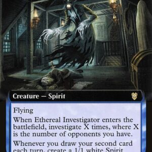 Crimson Vow Commander - 50 - Ethereal Investigator - Rare - U - Non-foil (Front)