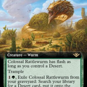 Outlaws of Thunder Junction - 339 - Colossal Rattlewurm - Rare - G - Foil