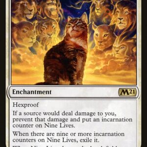 Core Set 2021 - 28 - Nine Lives - Rare - W - Non-foil (Front)