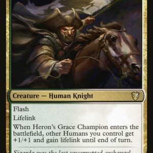 Midnight Hunt Commander - 152 - Heron's Grace Champion - Rare - WG - Non-foil (Front)