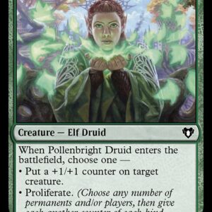 Commander Masters - 312 - Pollenbright Druid - Common - G - Foil