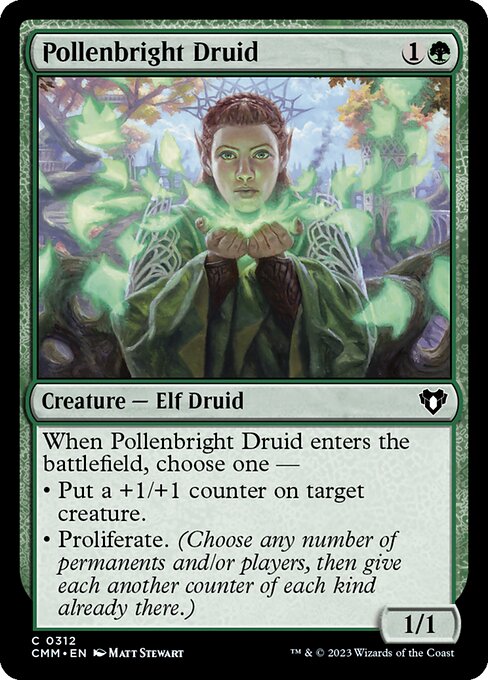 Commander Masters - 312 - Pollenbright Druid - Common - G - Non-foil