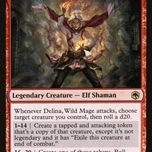 Adventures in the Forgotten Realms - 138 - Delina, Wild Mage - Rare - R - Foil