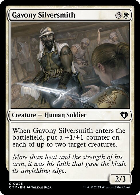 Commander Masters - 25 - Gavony Silversmith - Common - W - Non-foil