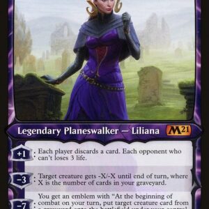 Core Set 2021 - 297 - Liliana, Waker of the Dead - Mythic - B - Foil (Front)