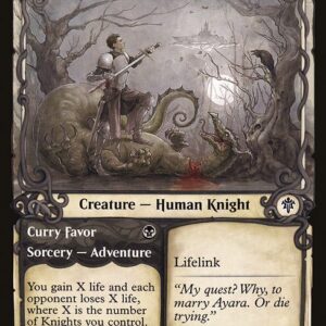 Throne of Eldraine - 290 - Smitten Swordmaster // Curry Favor - Common - B - Non-foil