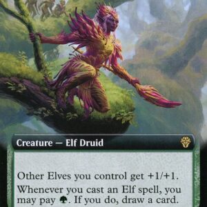 Dominaria United - 414 - Leaf-Crowned Visionary - Rare - G - Non-foil