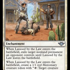 Outlaws of Thunder Junction - 18 - Lassoed by the Law - Uncommon - W - Non-foil