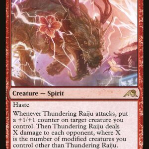 Kamigawa: Neon Dynasty - 166 - Thundering Raiju - Rare - R - Foil