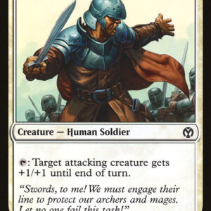 Iconic Masters - 24 - Infantry Veteran - Common - W - Non-foil
