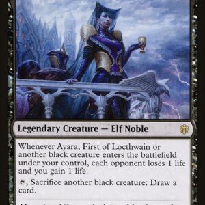 Throne of Eldraine - 75 - Ayara, First of Locthwain - Rare - B - Non-foil