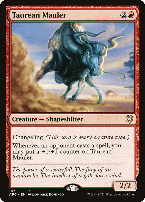 Forgotten Realms Commander - 143 - Taurean Mauler - Rare - R - Non-foil (Front)