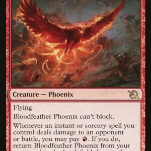 March of the Machine - 132 - Bloodfeather Phoenix - Rare - R - Foil