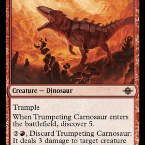The Lost Caverns of Ixalan - 171 - Trumpeting Carnosaur - Rare - R - Non-foil (Front)