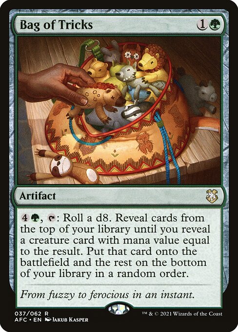 Forgotten Realms Commander - 37 - Bag of Tricks - Rare - G - Non-foil (Front)