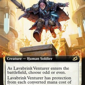 Ikoria: Lair of Behemoths - 315 - Lavabrink Venturer - Rare - W - Non-foil (Front)