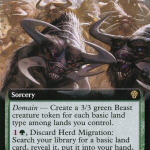 Dominaria United - 413 - Herd Migration - Rare - G - Foil