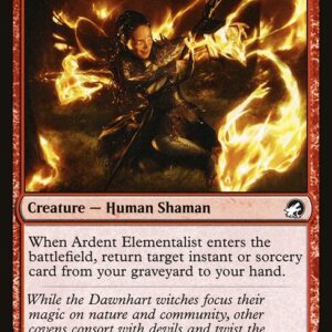 Innistrad: Midnight Hunt - 128 - Ardent Elementalist - Common - R - Foil