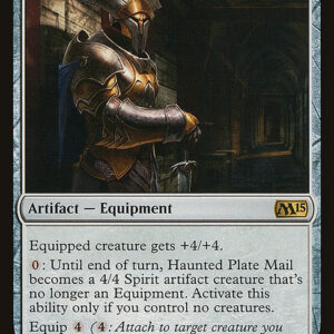 Magic 2015 - 218 - Haunted Plate Mail - Rare - C - Non-foil