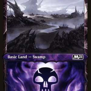 Core Set 2021 - 311 - Swamp - Common - C - Foil (Front)