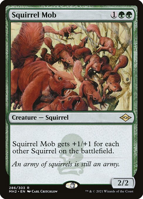 Modern Horizons 2 - 286 - Squirrel Mob - Rare - G - Foil