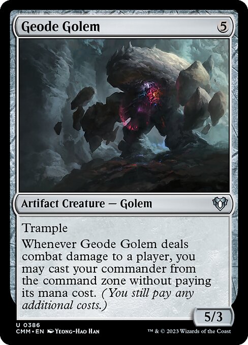 Commander Masters - 386 - Geode Golem - Uncommon - C - Non-foil