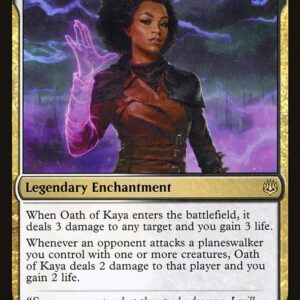War of the Spark - 209 - Oath of Kaya - Rare - WB - Foil (Front)