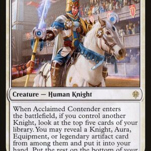 Throne of Eldraine - 1 - Acclaimed Contender - Rare - W - Non-foil