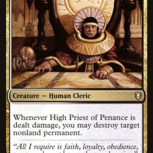 Commander Legends: Battle for Baldur's Gate - 848 - High Priest of Penance - Rare - WB - Non-foil