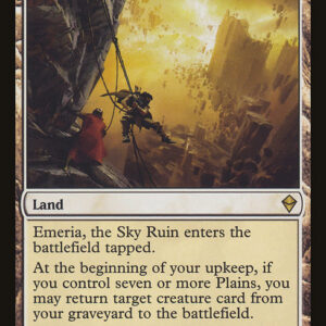 Zendikar - 213 - Emeria, the Sky Ruin - Rare - C - Foil