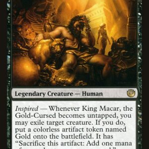 Journey into Nyx - 74 - King Macar, the Gold-Cursed - Rare - B - Non-foil (Front)