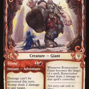 Throne of Eldraine - 291 - Bonecrusher Giant // Stomp - Rare - R - Foil