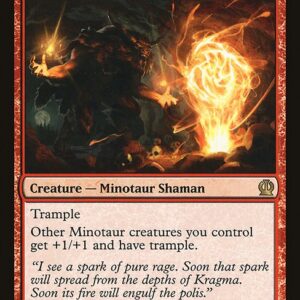 Theros - 138 - Rageblood Shaman - Rare - R - Non-foil (Front)