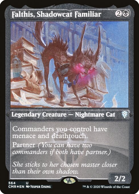 Commander Legends - 564 - Falthis, Shadowcat Familiar - Uncommon - B - Non-foil