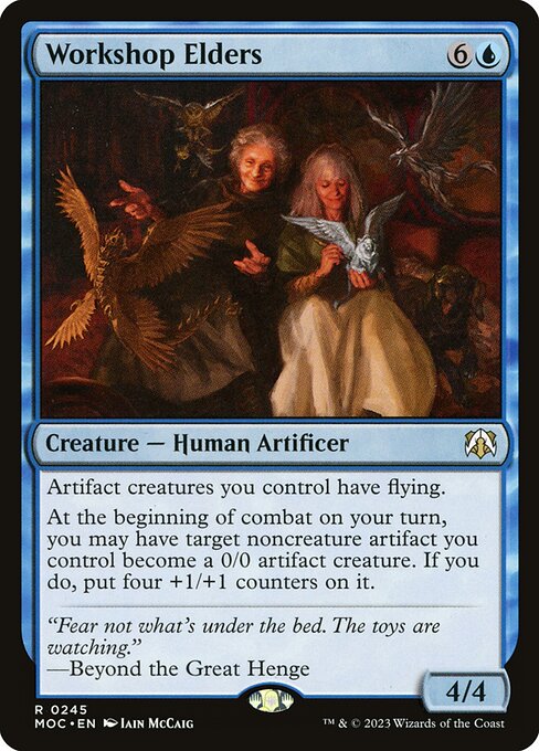 March of the Machine Commander - 245 - Workshop Elders - Rare - U - Non-foil (Front)