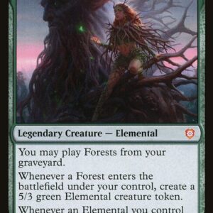 The Brothers' War Commander - 25 - Titania, Nature's Force - Mythic - G - Non-foil (Front)