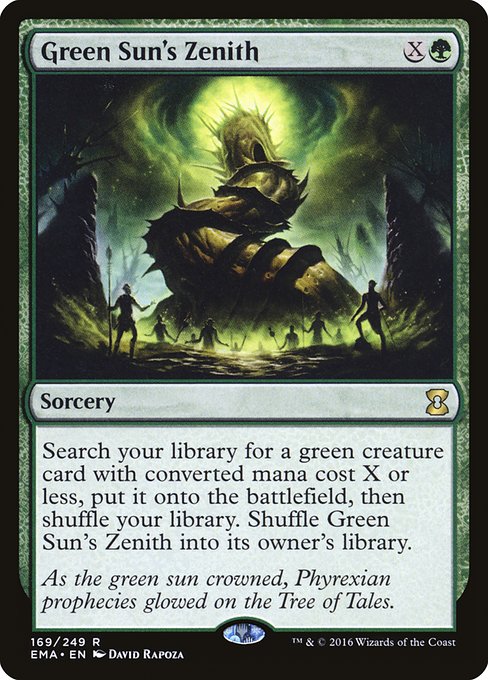 Eternal Masters - 169 - Green Sun's Zenith - Rare - G - Non-foil (Front)