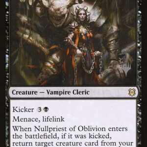 Zendikar Rising Promos - 118p - Nullpriest of Oblivion - Rare - B - Non-foil - Promo (Front)