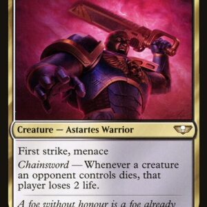 Warhammer 40,000 Commander - 104 - Assault Intercessor - Rare - WB - Non-foil (Front)