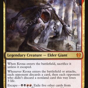 Theros Beyond Death Promos - 221p - Kroxa, Titan of Death's Hunger - Mythic - BR - Non-foil - Promo (Front)