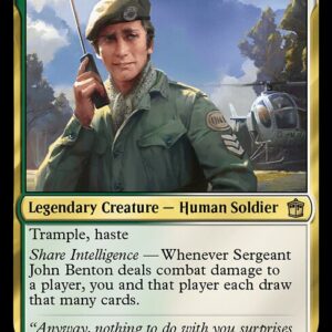 Doctor Who - 157 - Sergeant John Benton - Rare - WG - Non-foil (Front)