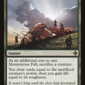 Rise of the Eldrazi - 197 - Momentous Fall - Rare - G - Non-foil (Front)