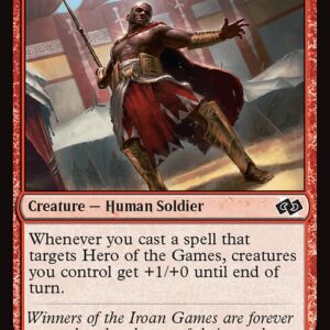 Foundations Jumpstart - 563 - Hero of the Games - Common - R - Non-foil (Front)