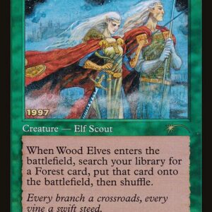 30th Anniversary Play Promos - 5 - Wood Elves - Rare - G - Foil - Datestamped Promo (Front)