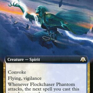 March of the Machine Commander - 128 - Flockchaser Phantom - Rare - WU - Non-foil (Front)
