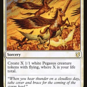 Commander 2019 - 75 - Storm Herd - Rare - W - Non-foil (Front)