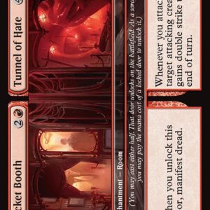 Duskmourn: House of Horror - 158 - Ticket Booth // Tunnel of Hate - Common - R - Foil (Front)