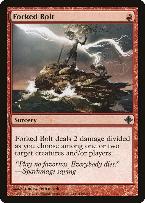 Rise of the Eldrazi - 146 - Forked Bolt - Uncommon - R - Non-foil (Front)