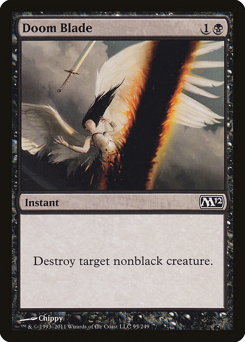 Magic 2012 - 95 - Doom Blade - Common - B - Non-foil (Front)